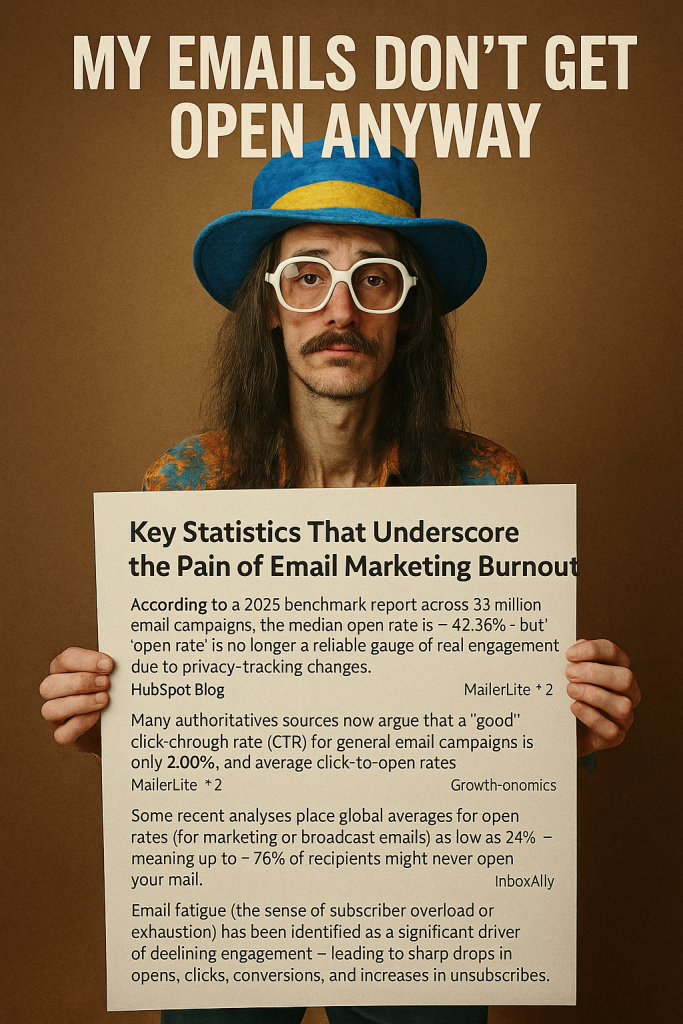 Dread around writing yet another email that no one will open